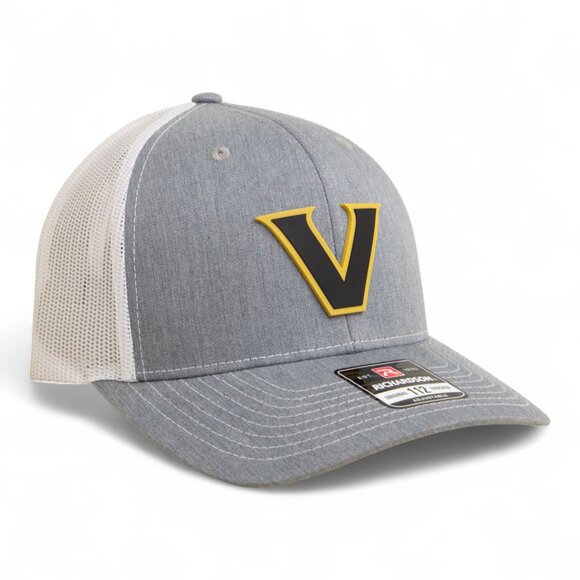 Vanderbilt Commodores Black 3D Snapback Trucker Hat- Heather Grey/ White - Picture 1 of 3